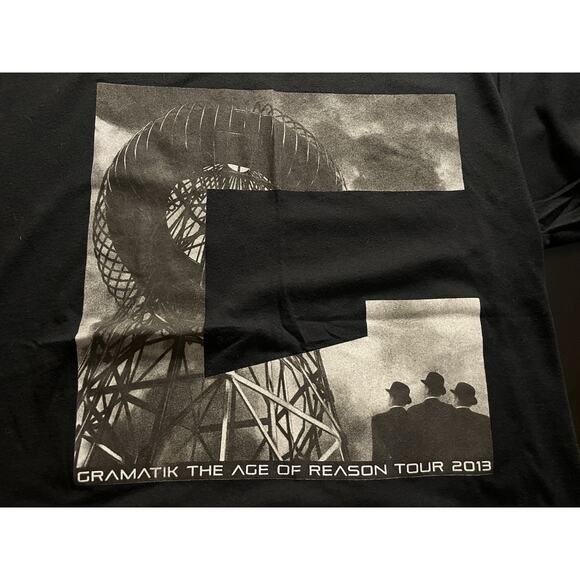 Gramatik Age of Reason Tour 2013 T-Shirt Black Size M Lowtemp Band Tee - Picture 3 of 8